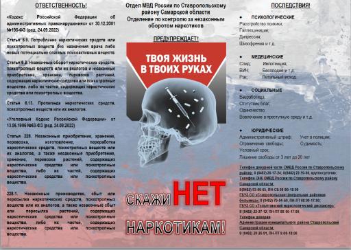 Скажи "НЕТ" наркотикам
